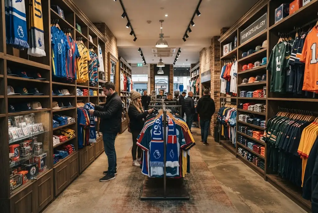 Fanatics shop UK featuring football jerseys, NFL gear and sports collectibles