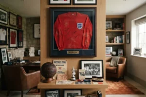 Football memorabilia value shown through signed shirts, historic programmes and collectible items