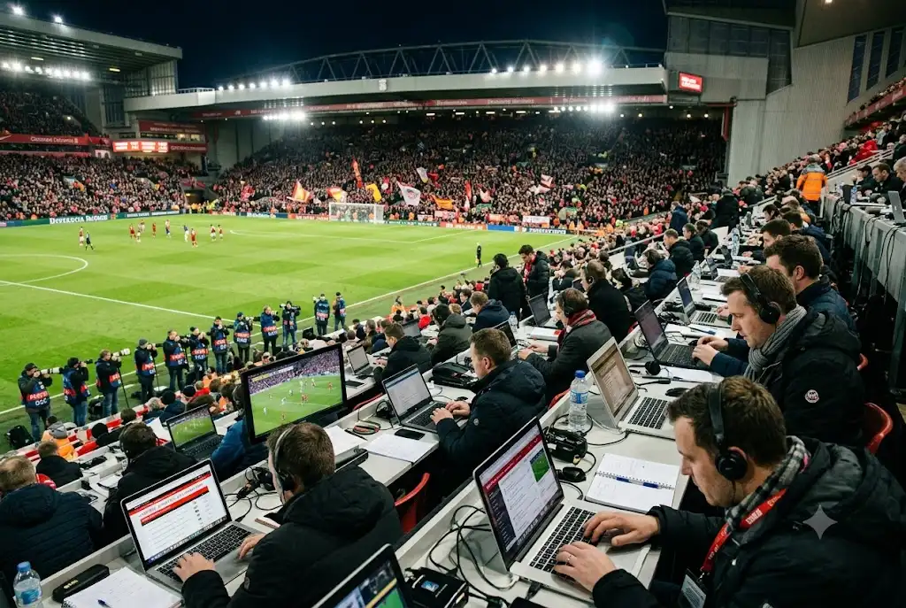 Football news today UK covering a live professional football match