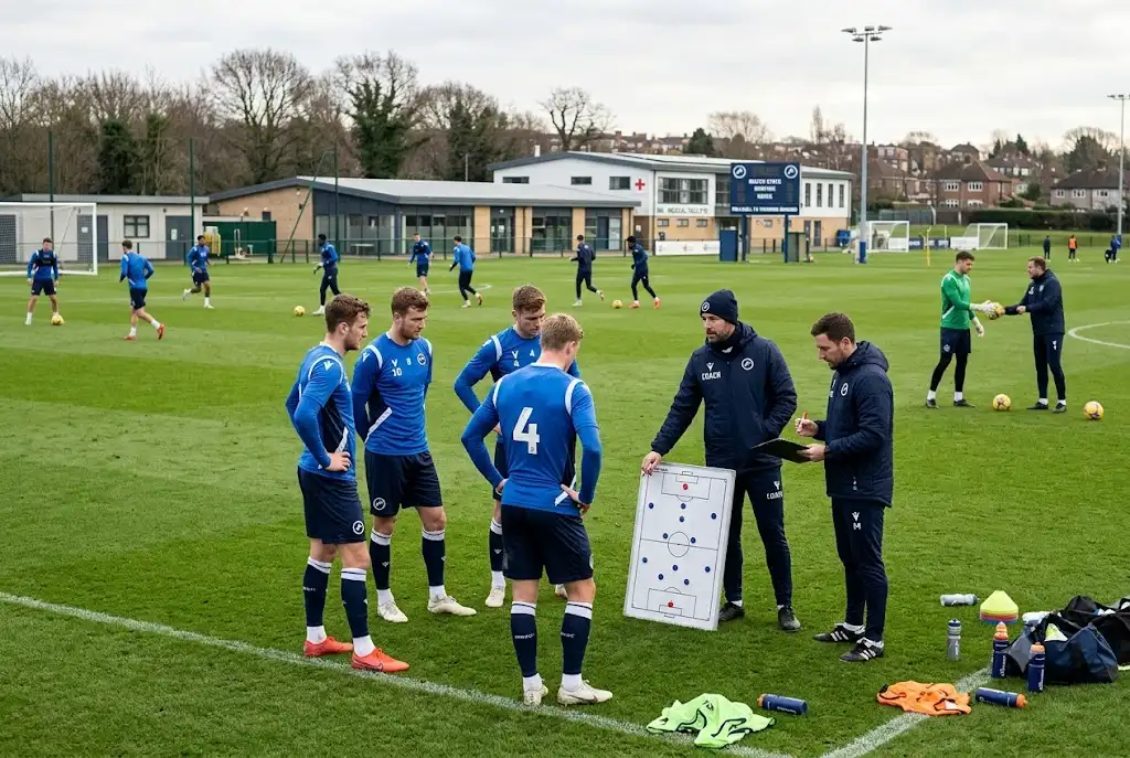 Millwall transfer news showing Millwall FC players during training